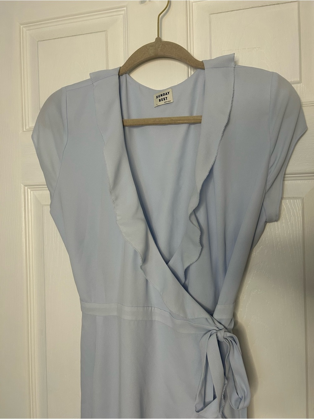 Sunday Best Ruffle Wrap Dress - Picture 4 of 12